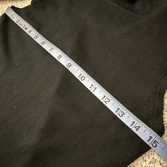 Vintage 90s Joseph A Silk Blend Women’s Sleeveless Tank Top Turtleneck Black S - Picture 10 of 12